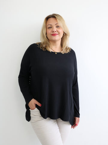 MELINA Plus Size Longsleeve - verschiedene Farben