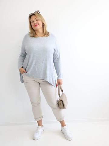 MELINA Plus Size Longsleeve - verschiedene Farben
