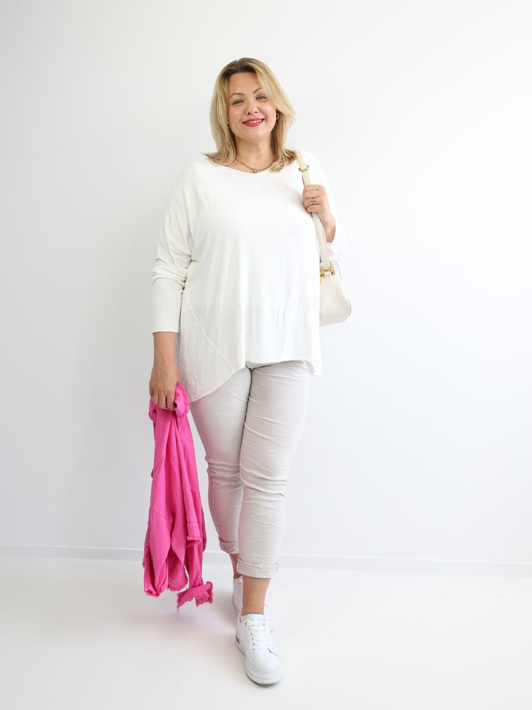 MELINA Plus Size Longsleeve - verschiedene Farben