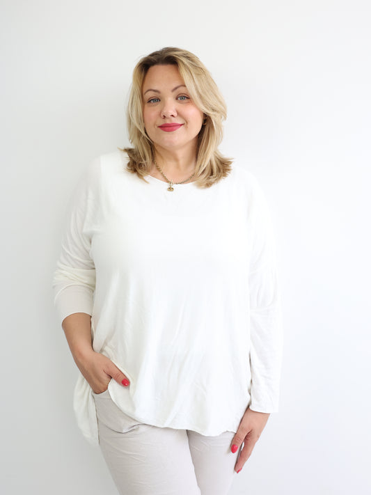 MELINA Plus Size Longsleeve - verschiedene Farben