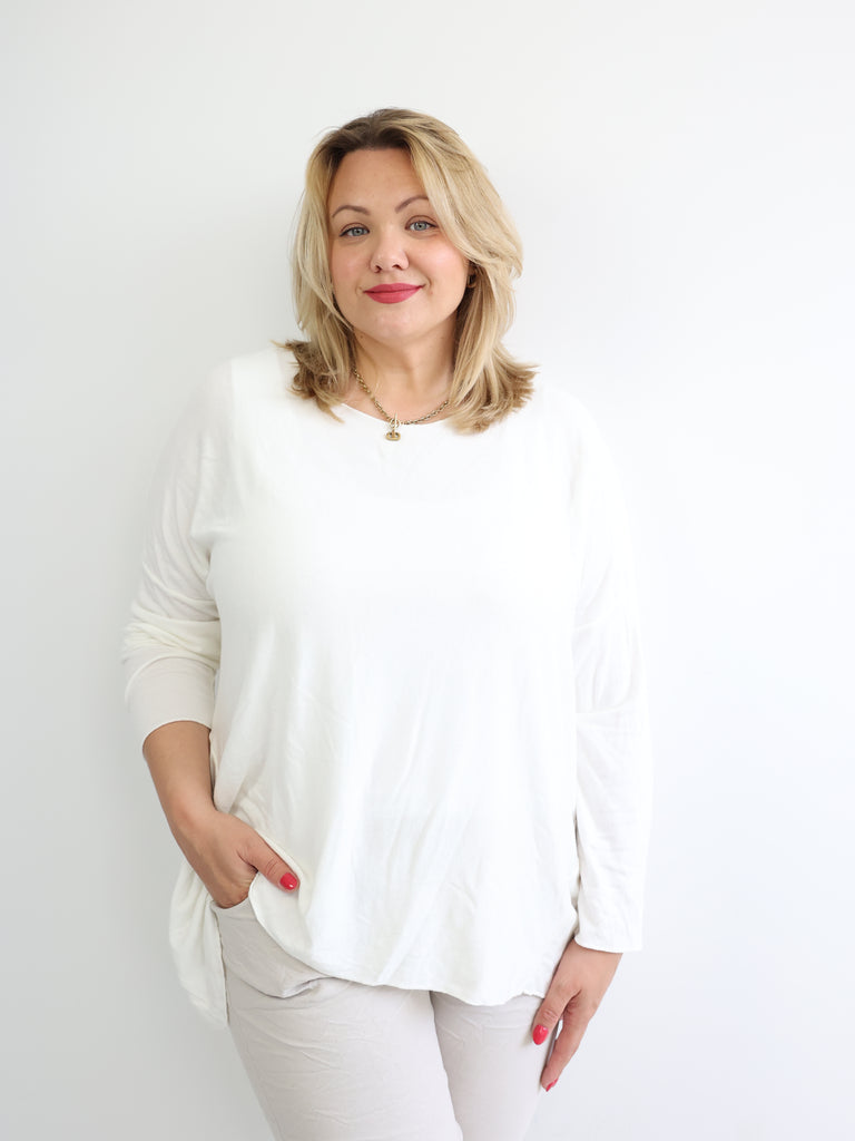 MELINA Plus Size Longsleeve - verschiedene Farben