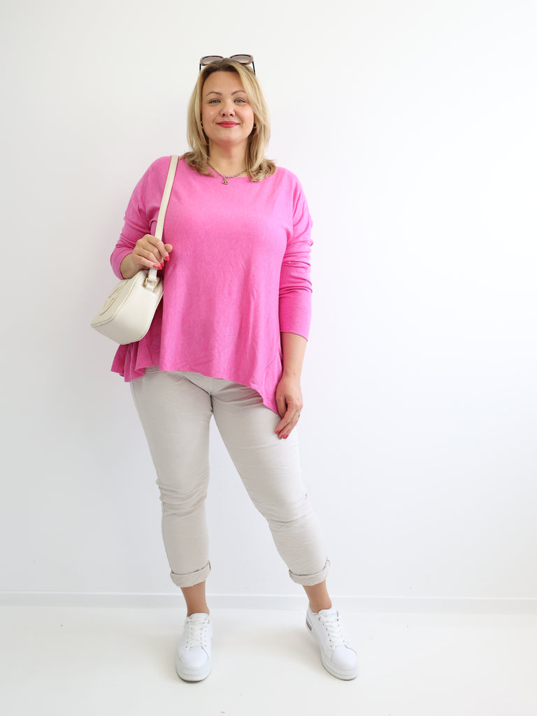 MELINA Plus Size Longsleeve - verschiedene Farben