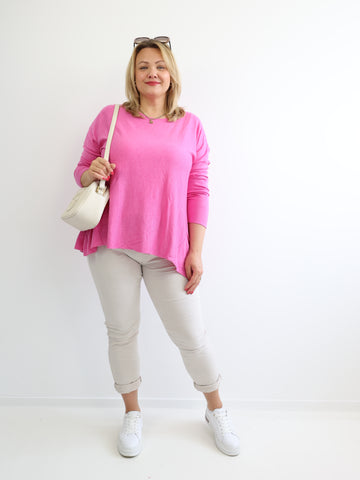 MELINA Plus Size Longsleeve - verschiedene Farben