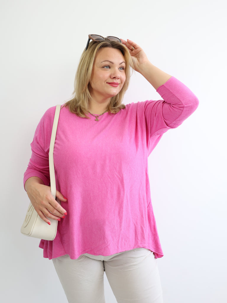MELINA Plus Size Longsleeve - verschiedene Farben