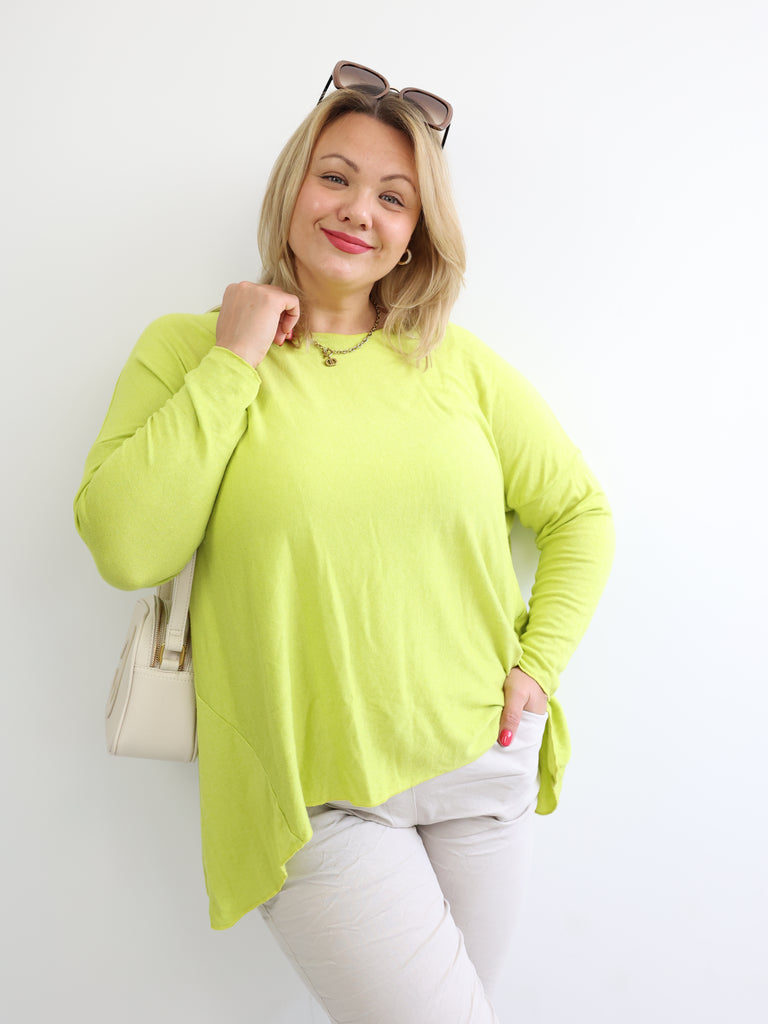 MELINA Plus Size Longsleeve - verschiedene Farben