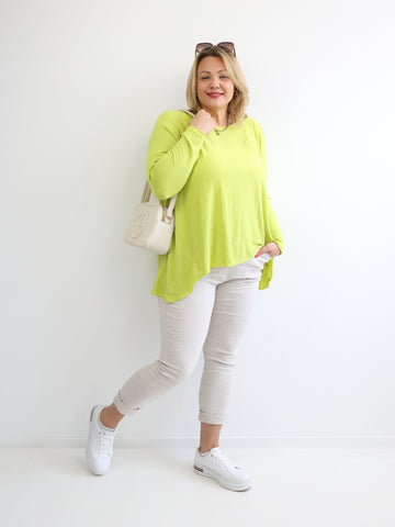 MELINA Plus Size Longsleeve - verschiedene Farben