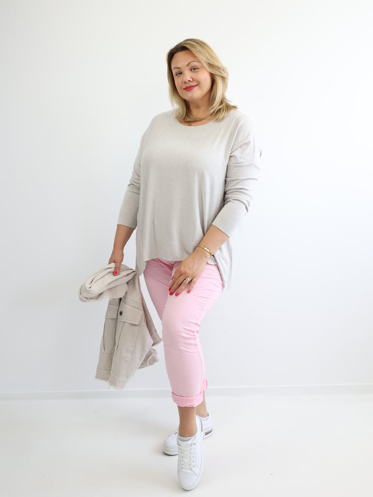 MELINA Plus Size Longsleeve - verschiedene Farben