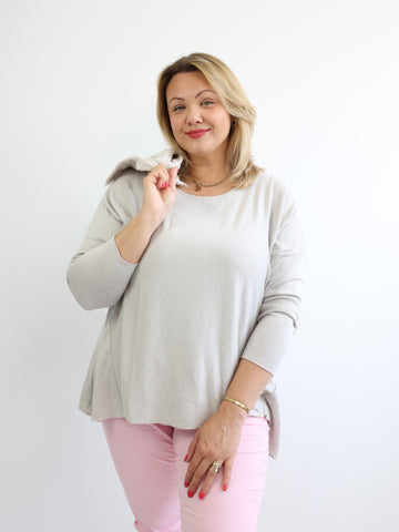 MELINA Plus Size Longsleeve - verschiedene Farben