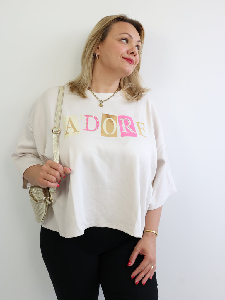 ADORE Kurzarm Sweatshirt - verschiedene Farben
