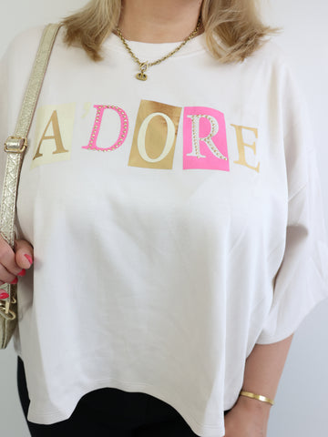 ADORE Kurzarm Sweatshirt - verschiedene Farben