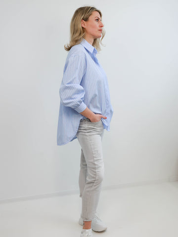 TAMARA Oversize Bluse - gestreift