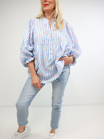 MINA Musselin Bluse - verschiedene Farben