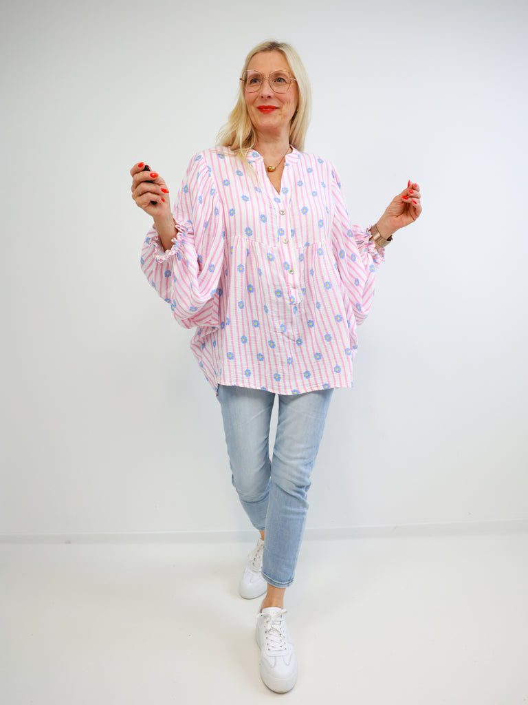 MINA Musselin Bluse - verschiedene Farben