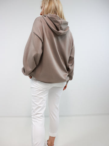 BELLE Oversize Hoodie - taupe