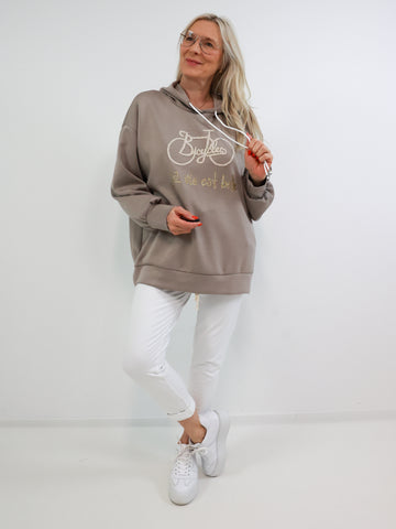 BELLE Oversize Hoodie - taupe
