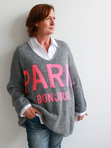 PARIS Oversize Pullover - verschiedene Farben