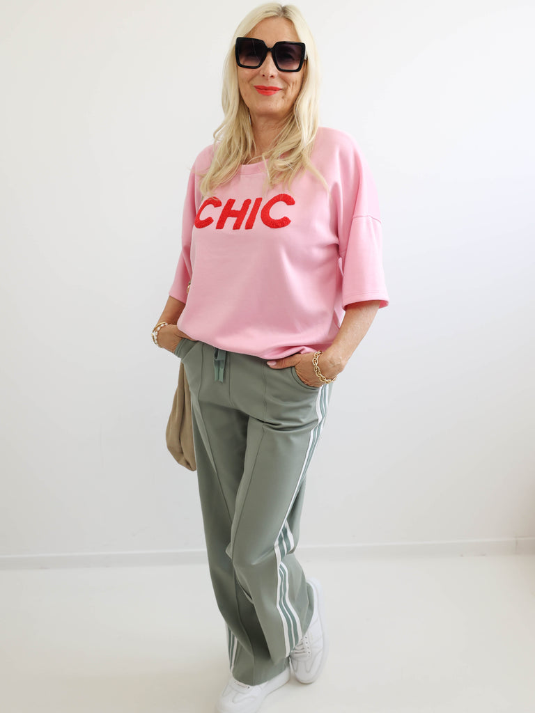 LIVIA Oversize Kurzarm Sweatshirt - verschiedene Farben