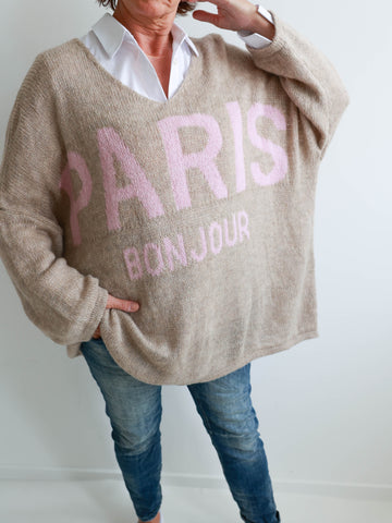 PARIS Oversize Pullover - verschiedene Farben