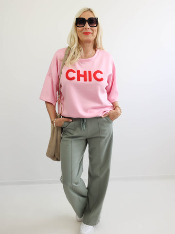 LIVIA Oversize Kurzarm Sweatshirt - verschiedene Farben