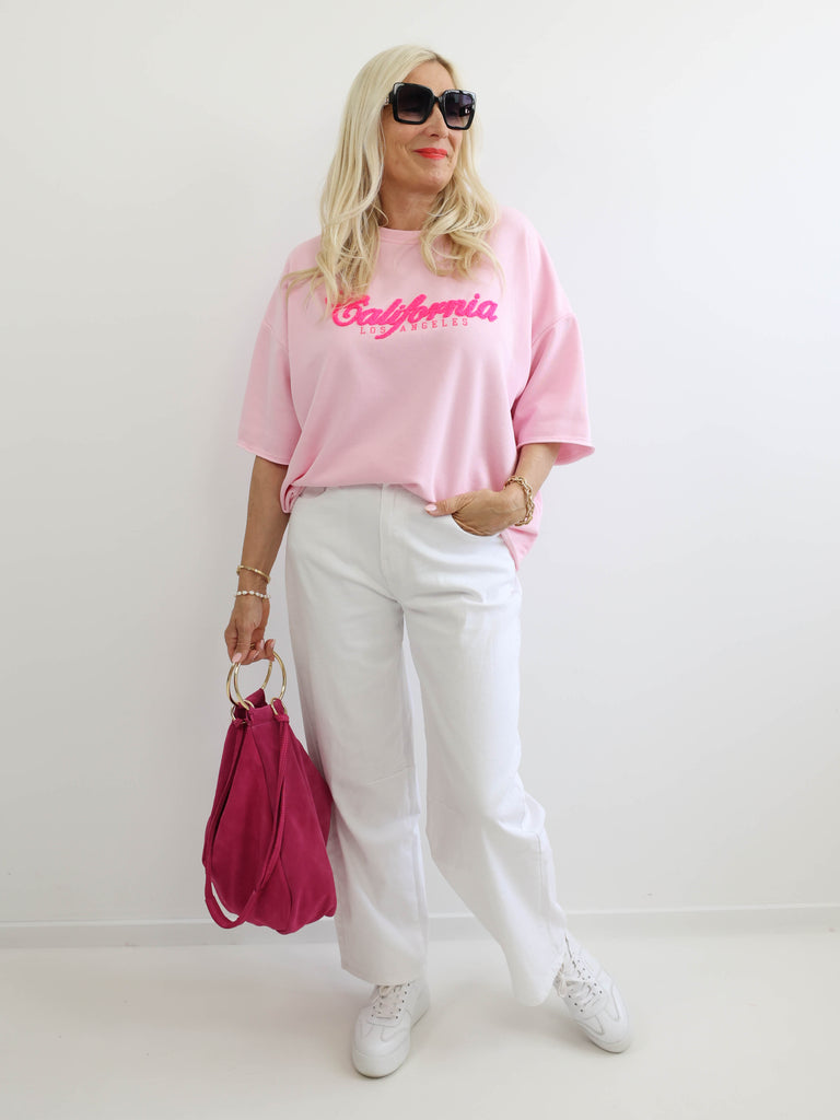 Amira Oversize Kurzarm Sweatshirt - verschiedene Farben