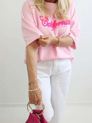 Amira Oversize Kurzarm Sweatshirt - verschiedene Farben