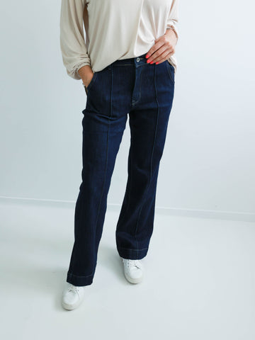 CLINTON Wide Leg Jeans - dark blue