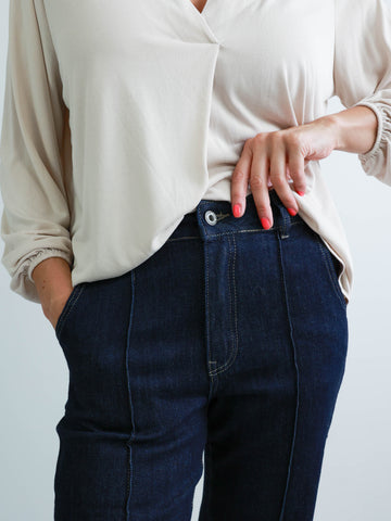 CLINTON Wide Leg Jeans - dark blue