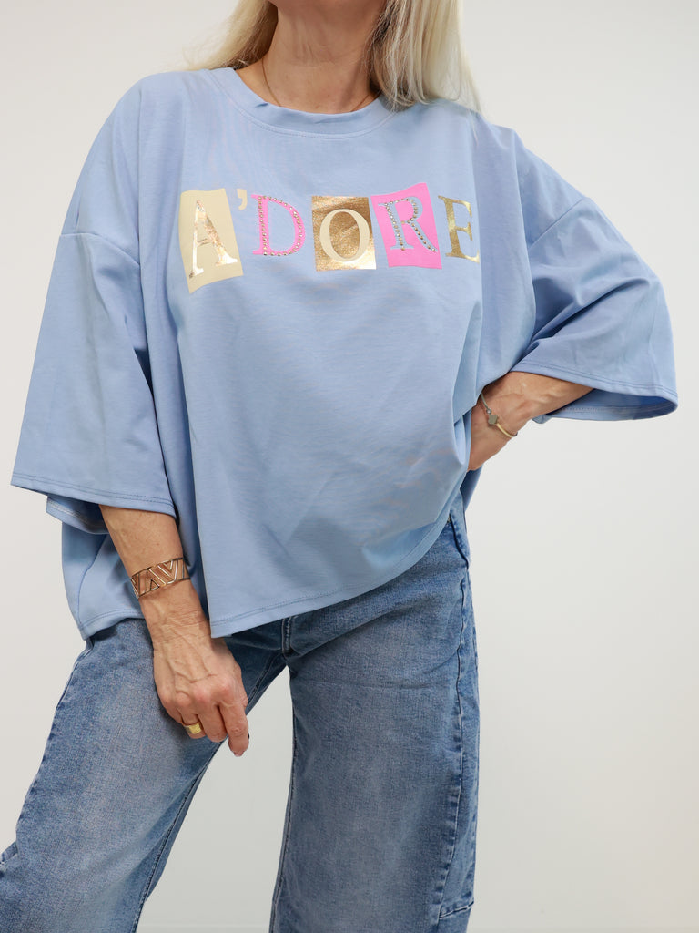 ADORE Kurzarm Sweatshirt - verschiedene Farben