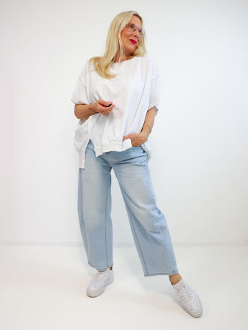 JESSY oversize T-Shirt - weiß