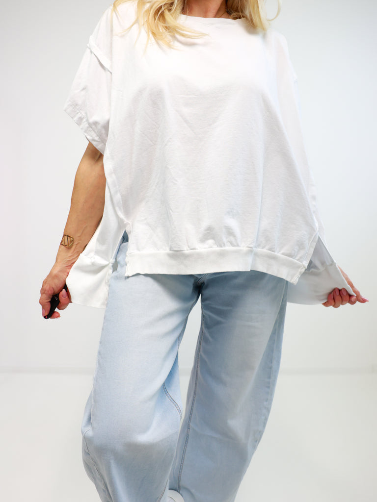 JESSY oversize T-Shirt - weiß