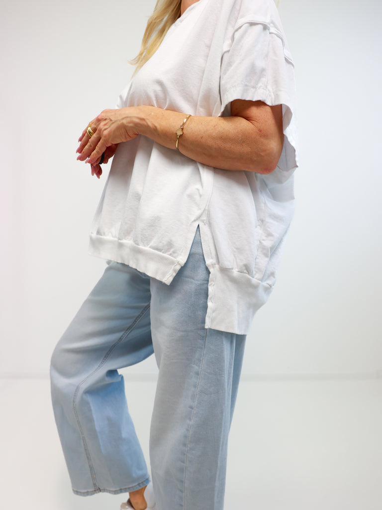 JESSY oversize T-Shirt - weiß
