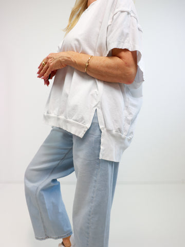 JESSY oversize T-Shirt - weiß