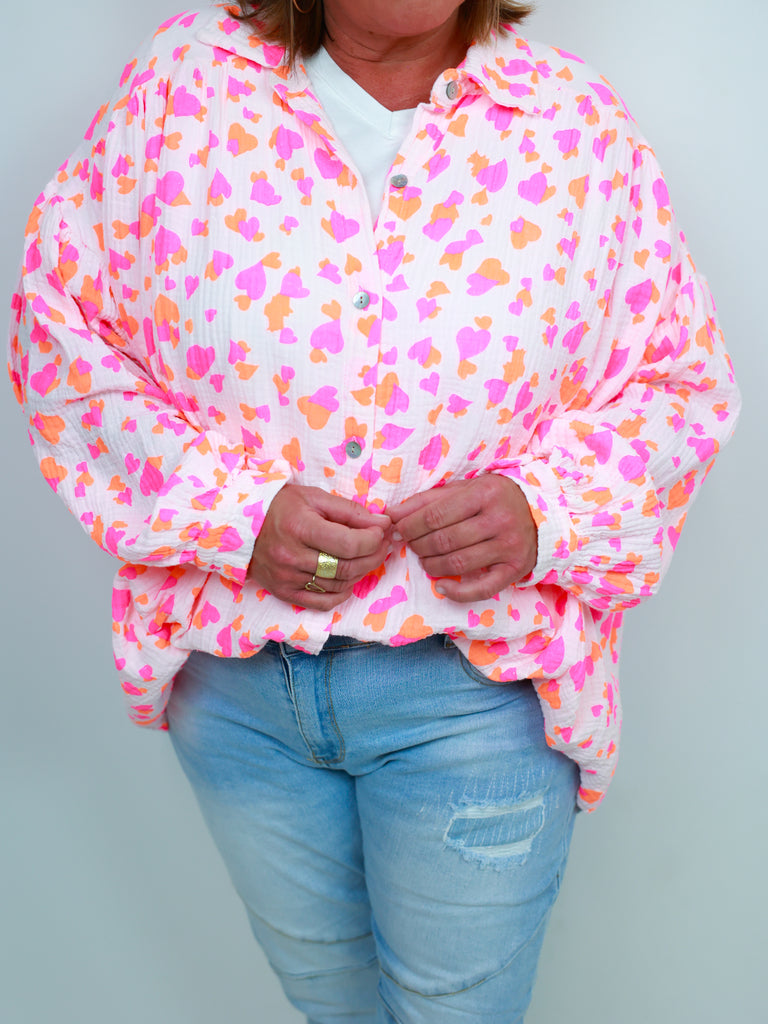 SARIKA Oversize Musselin Bluse