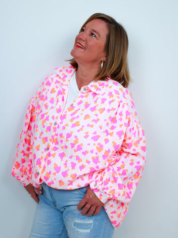 SARIKA Oversize Musselin Bluse