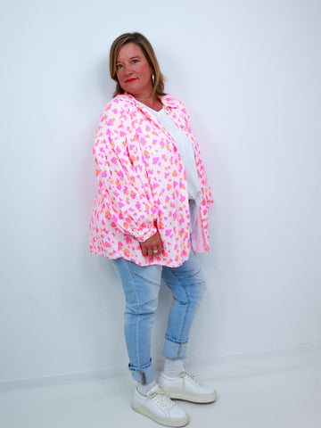 SARIKA Oversize Musselin Bluse