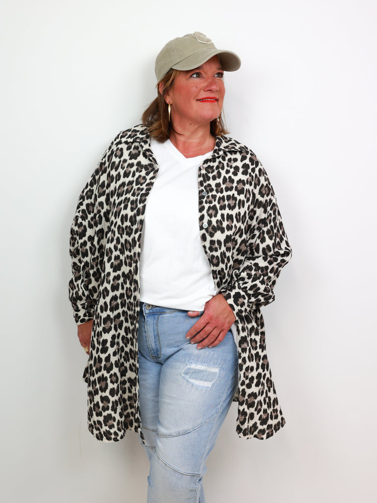 CHRISTINA Oversize Musselin Bluse - verschiedene Farben