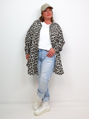 CHRISTINA Oversize Musselin Bluse - verschiedene Farben