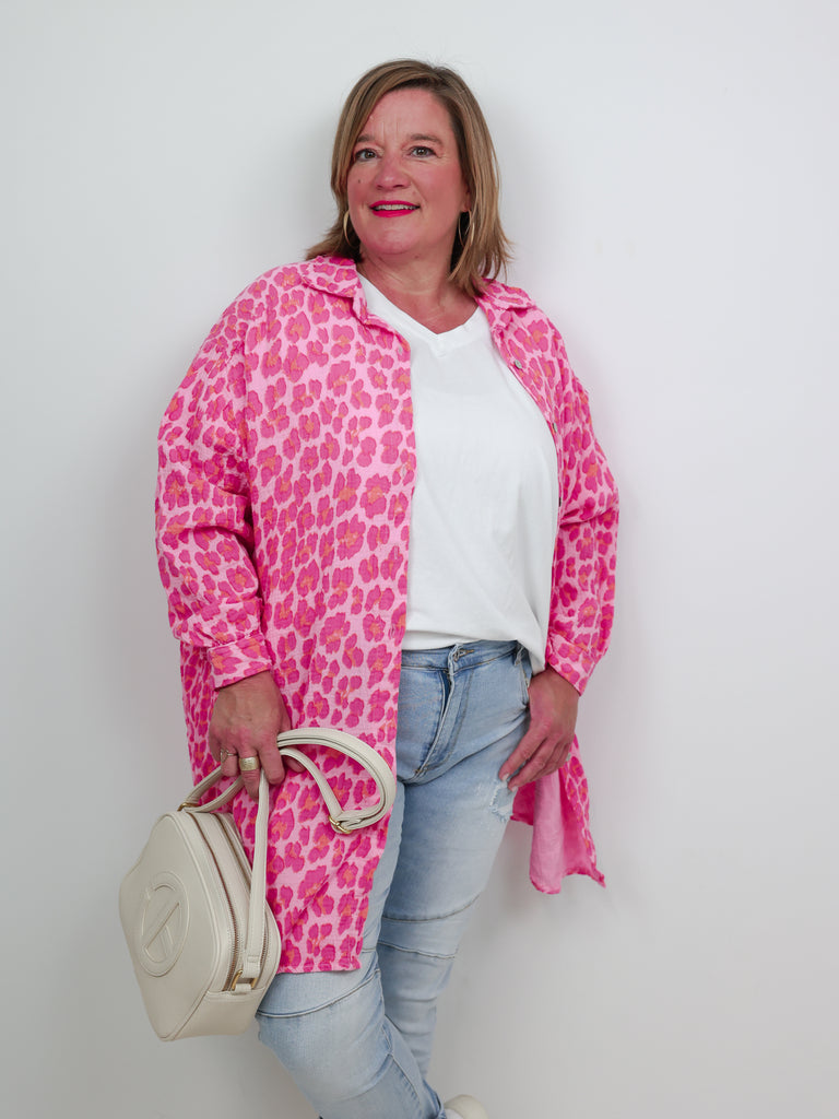 CHRISTINA Oversize Musselin Bluse - verschiedene Farben