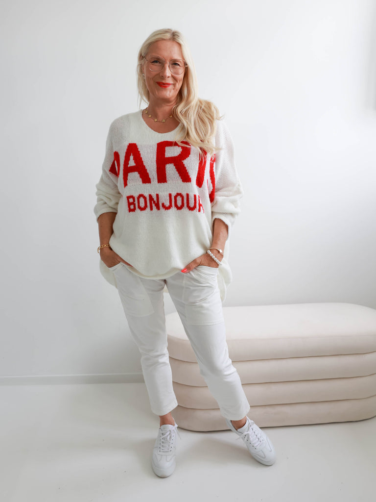 PARIS Oversize Pullover - verschiedene Farben