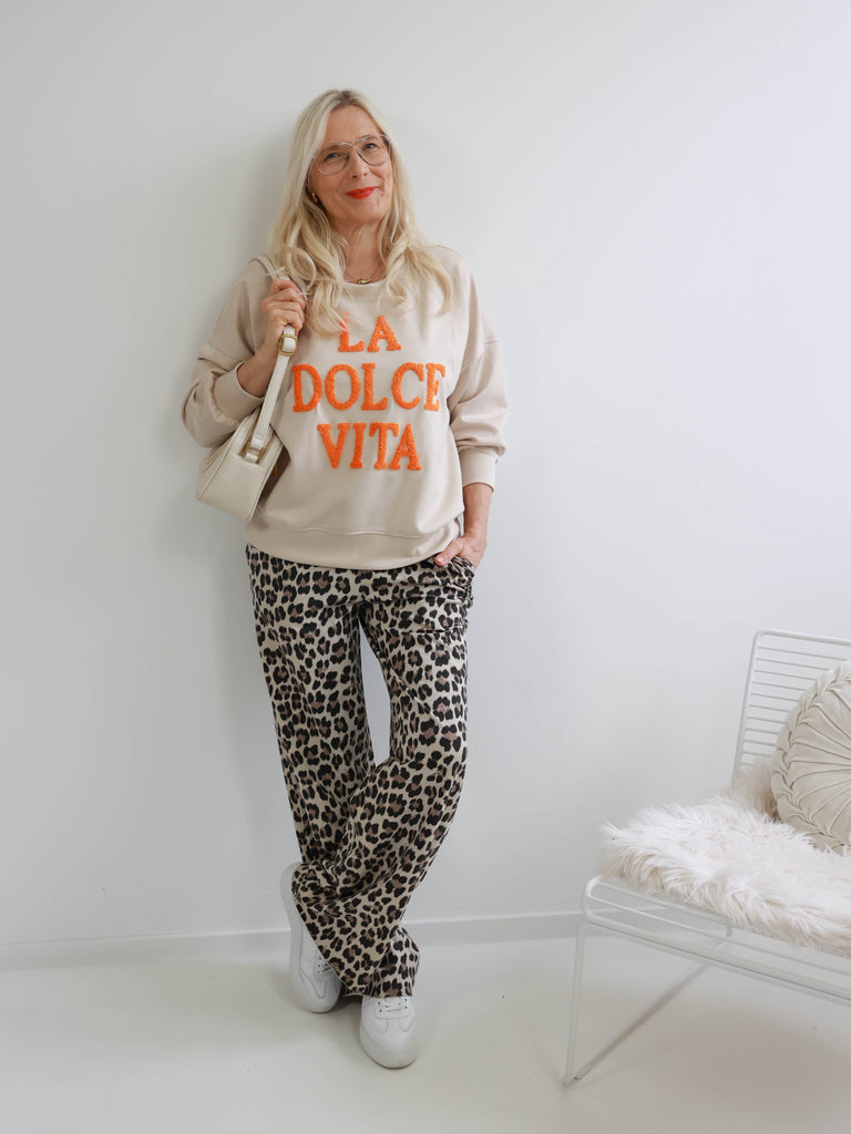 NICO Sweat Marlenehose  - leo
