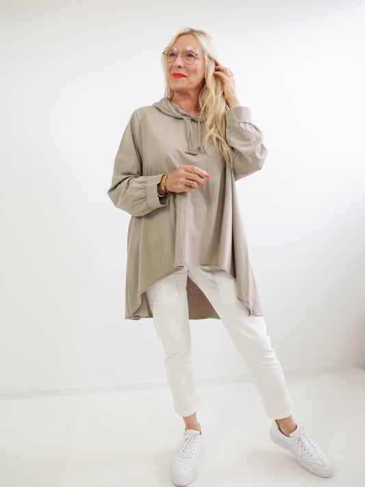 DAISY Plus Size Hoodie - beige