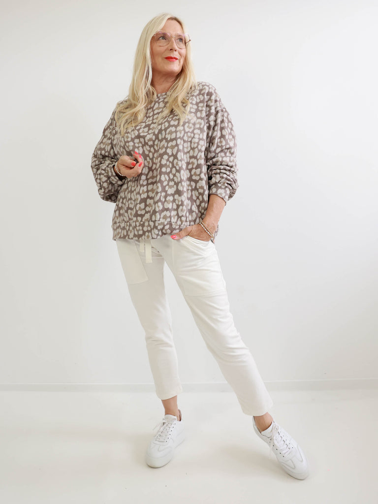 INES Oversize leo Sweatshirt - verschiedene Farben