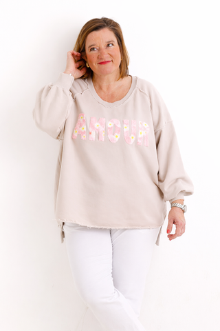 Sweatshirt AMOUR - One Size 38-48