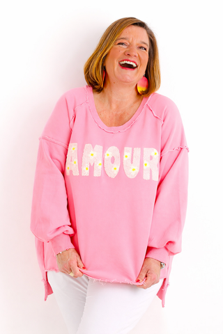 Sweatshirt AMOUR - One Size 38-48