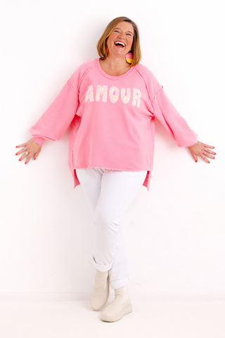 Sweatshirt AMOUR - One Size 38-48