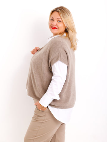 GELI Oversize Pullunder / Strickweste - verschiedene Farben