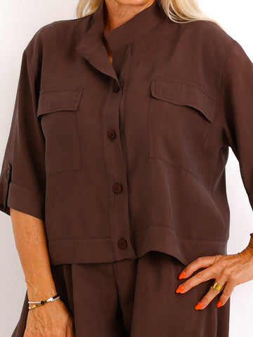 Bluse LEONORA.S – Fließender Look mit modernem Charme – Gr. 38–42