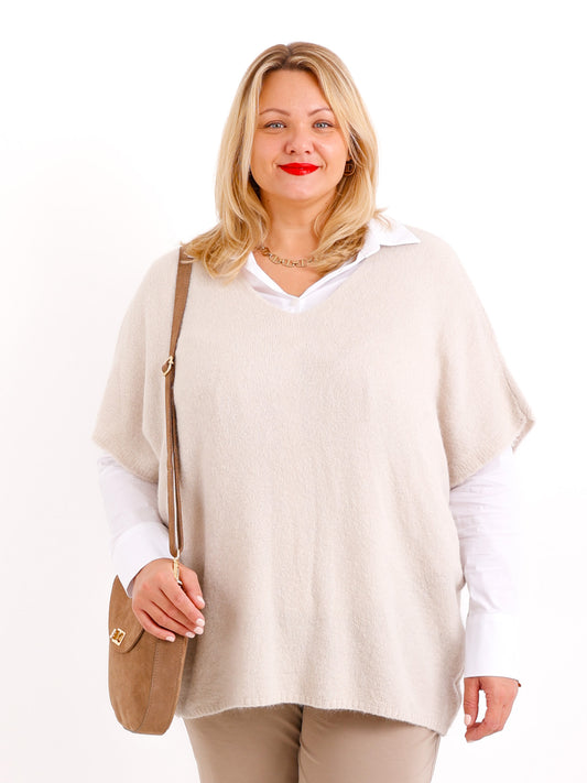 LOTTA curvy size Pullunder - beige