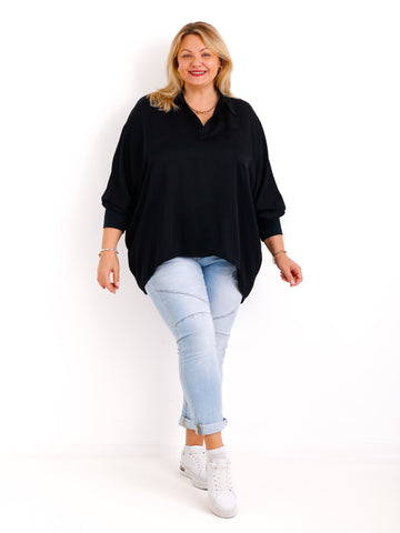 LAURA oversize Blusen-Shirt - verschiedene Farben