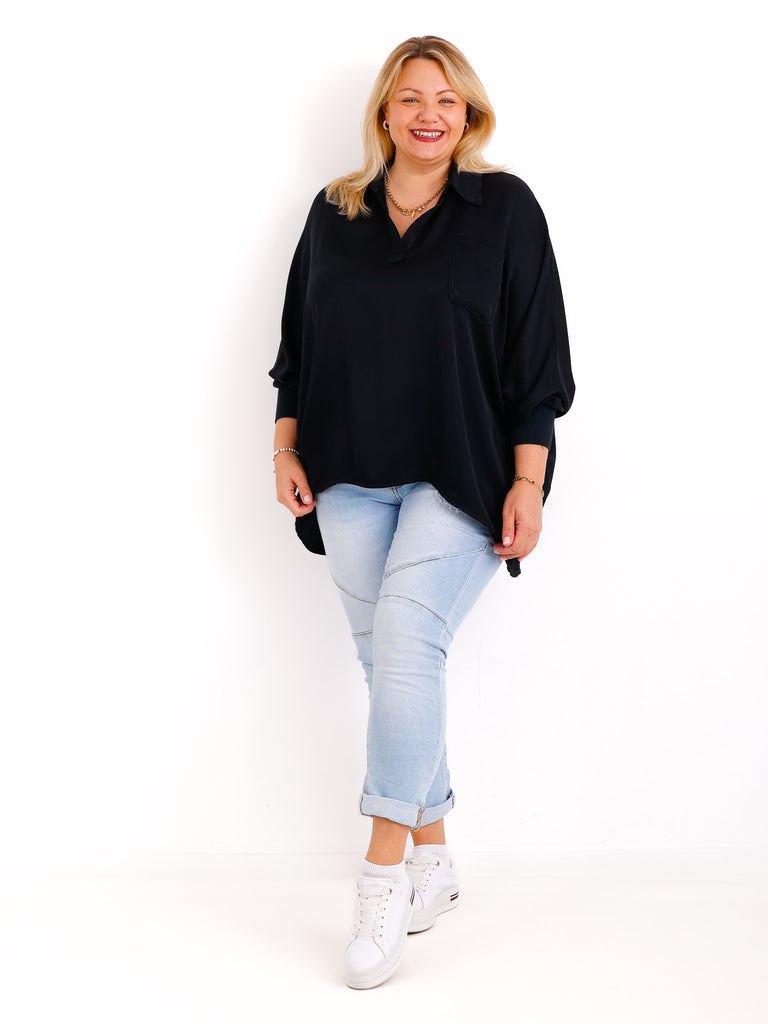 LAURA oversize Blusen-Shirt - verschiedene Farben